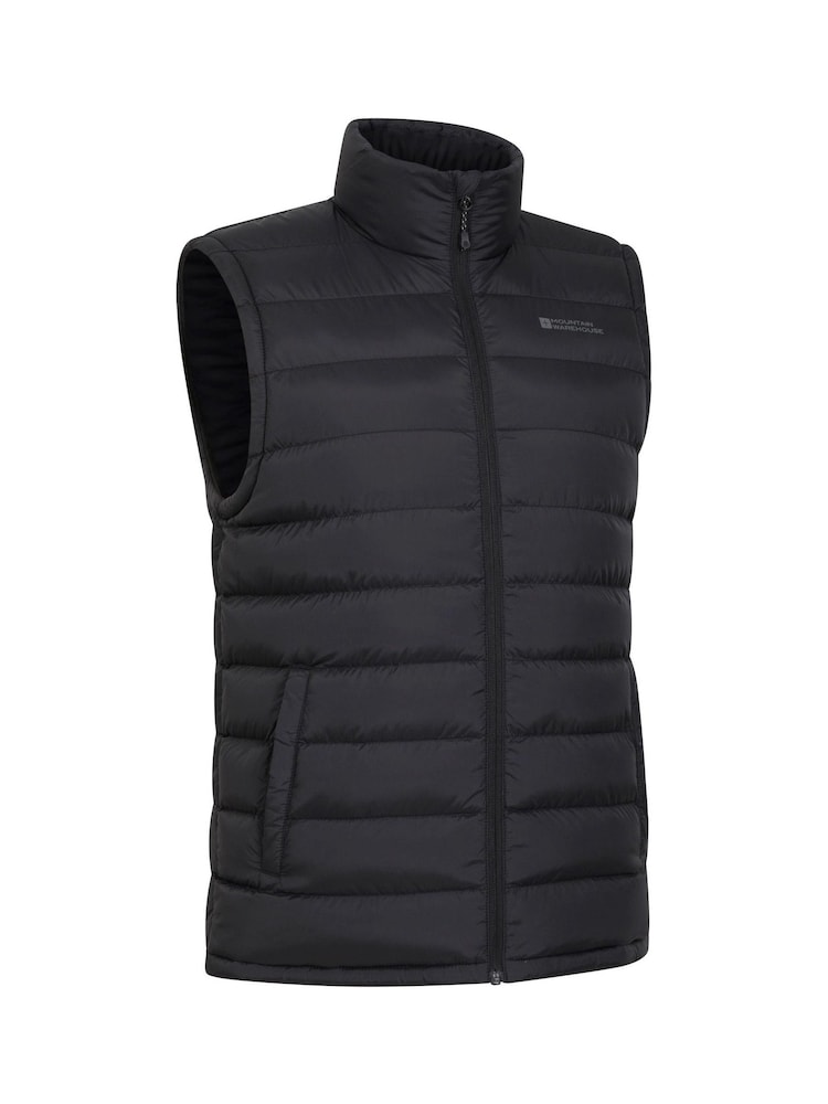 Mountain Warehouse Black Seasons II Mens Water Resistant Padded Gilet - Image 3 of 6