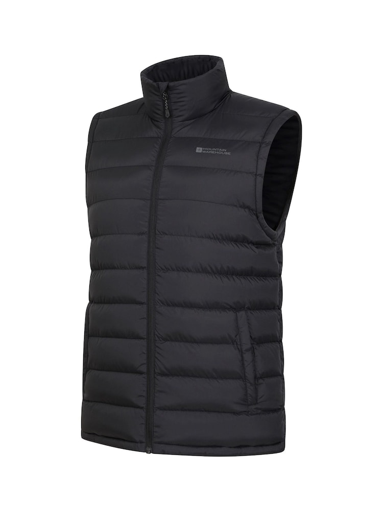 Mountain Warehouse Black Seasons II Mens Water Resistant Padded Gilet - Image 5 of 6