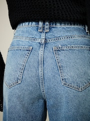 Dark Blue 100% Cotton Denim Shorts - Image 5 of 6