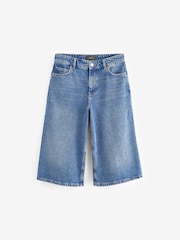 Dark Blue 100% Cotton Denim Shorts - Image 6 of 6