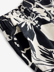 Gap Black/White Floral Linen Cotton Pull On Shorts (4-13yrs) - Image 5 of 5