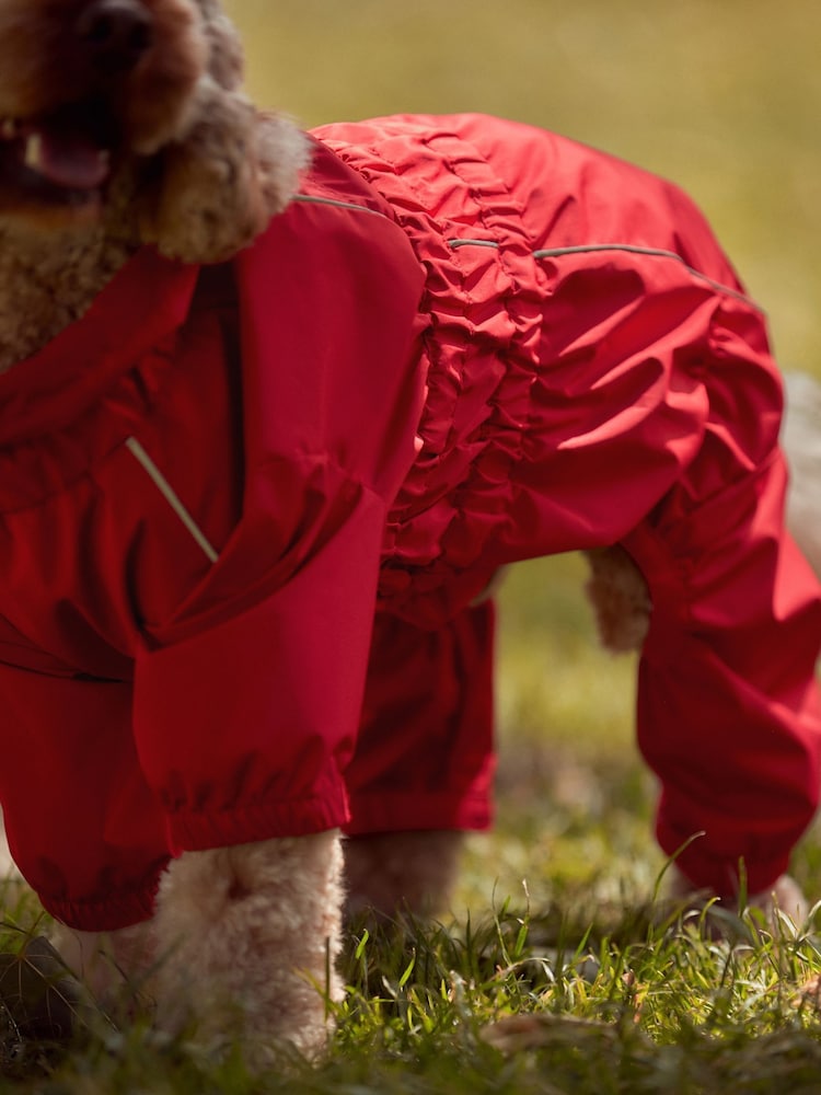 Red 4-Leg Waterproof Dog Coat - Image 5 of 10
