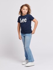 Lee Blue Girls Regular Fit Wobbly Graphic T-Shirt - Image 2 of 8