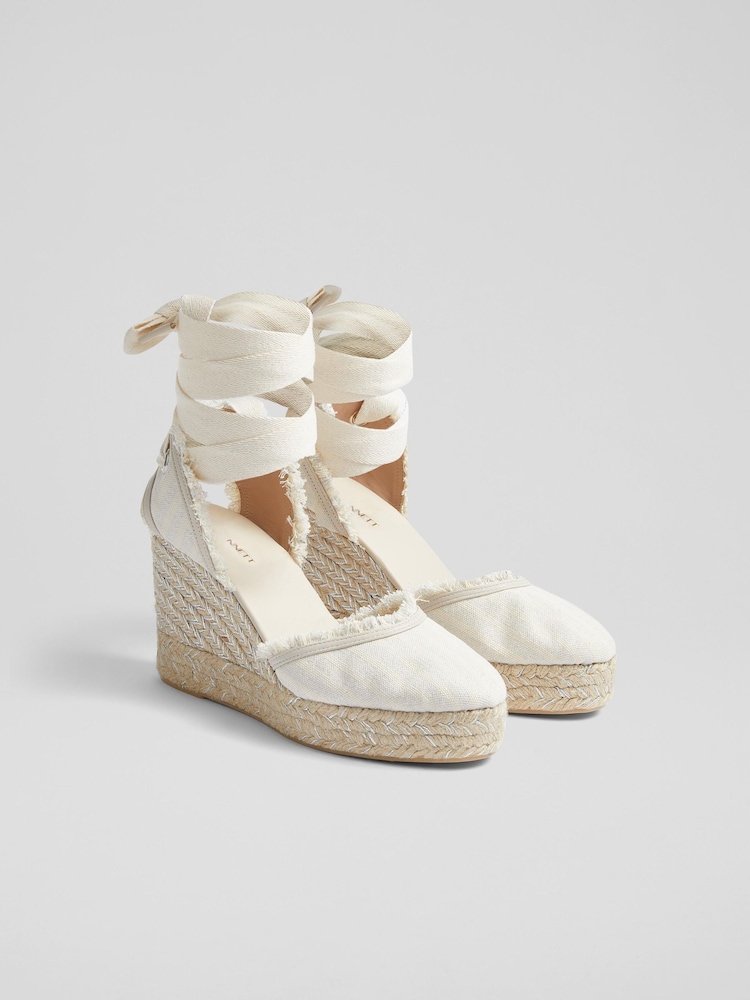 Naravni - LK Bennett Sofia Canvas Espadrille čevlji s polno peto - Slika 2 iz 4 Naravni - LK Bennett Sofia Canvas Espadrille čevlji s polno peto - Slika 2 iz 4