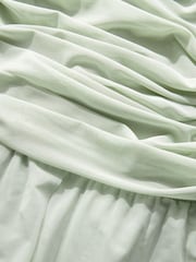 Grijs-groen - Mesh mini-jurk voor bruidsmeisjes met meerdere draagmogelijkheden - Image 8 of 8