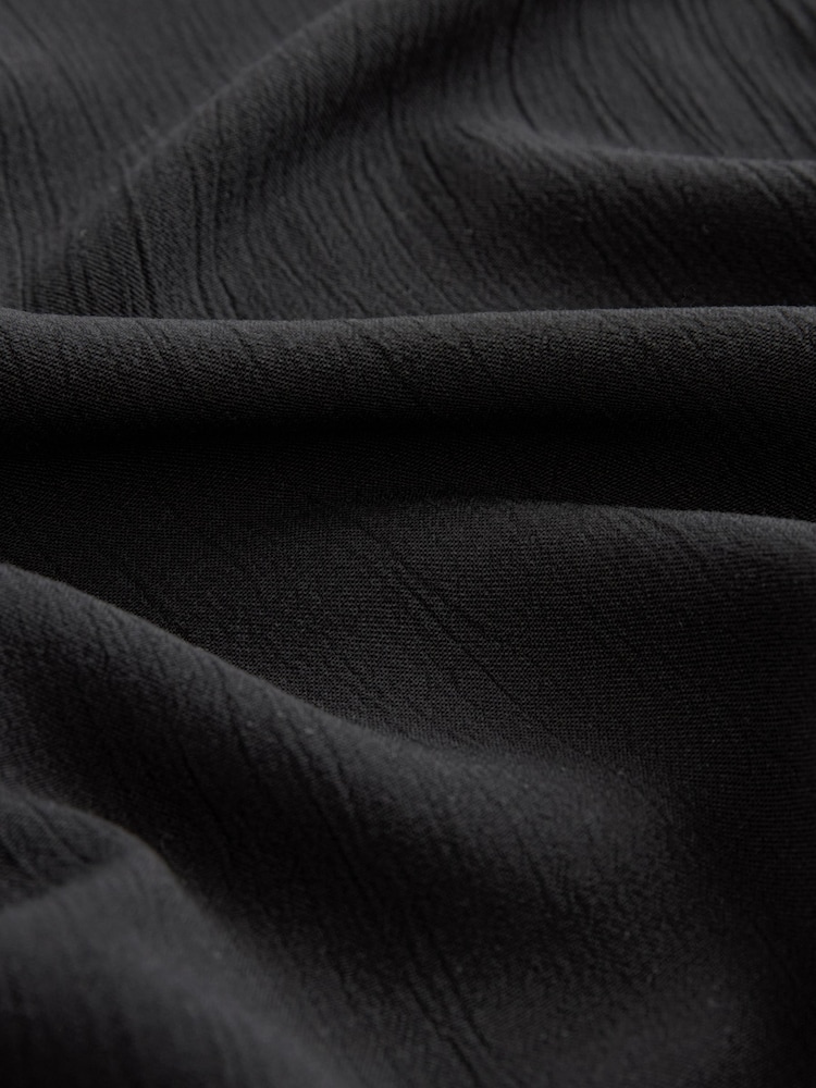 Black Longline Overhead Shirt Cover-Up - Image 8 of 8
