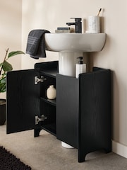 Black Under Sink Bathroom Storage Cabinet - Image 3 of 9