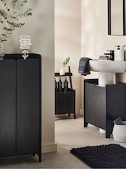 Black Under Sink Bathroom Storage Cabinet - Image 5 of 9