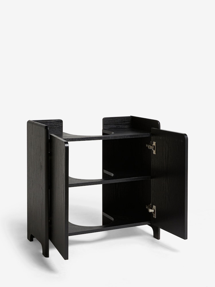 Black Under Sink Bathroom Storage Cabinet - Image 8 of 9