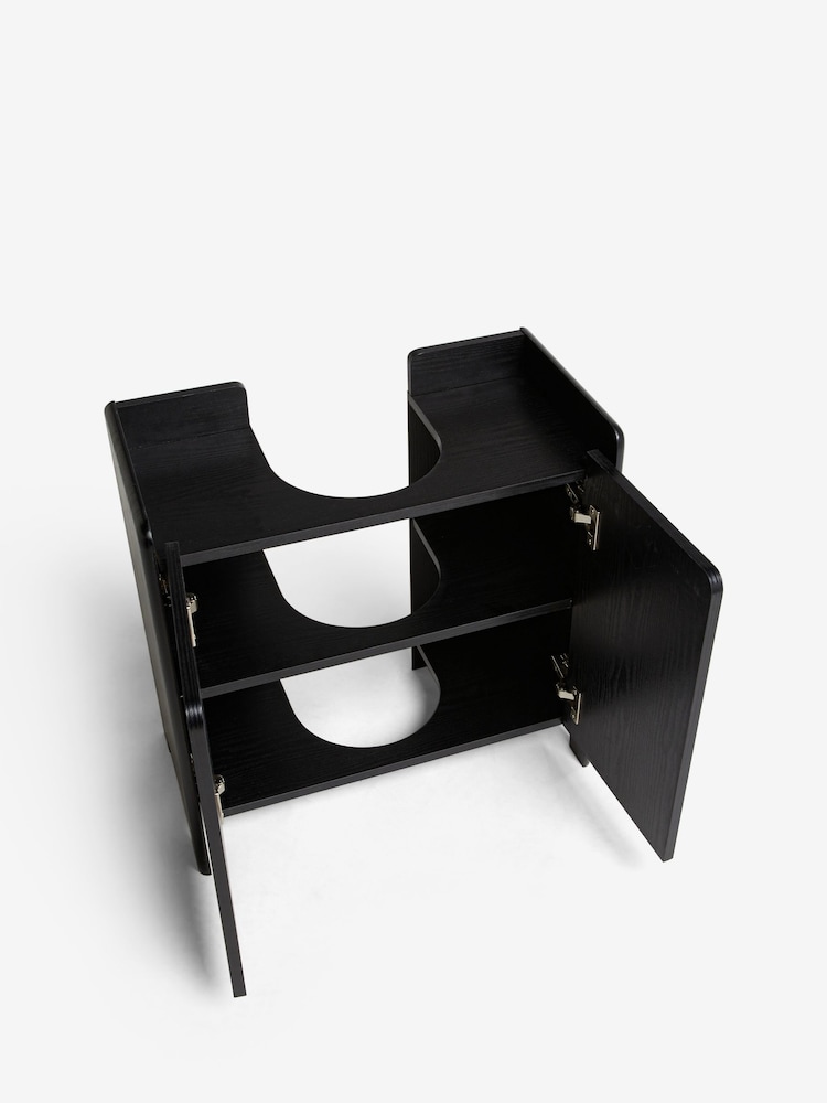 Black Under Sink Bathroom Storage Cabinet - Image 9 of 9