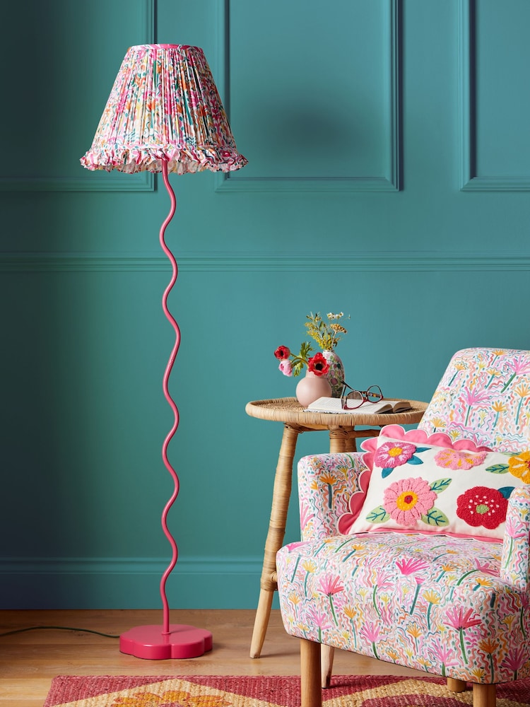 Lucy Tiffney Pink Wiggle Floor Lamp - Image 1 of 4