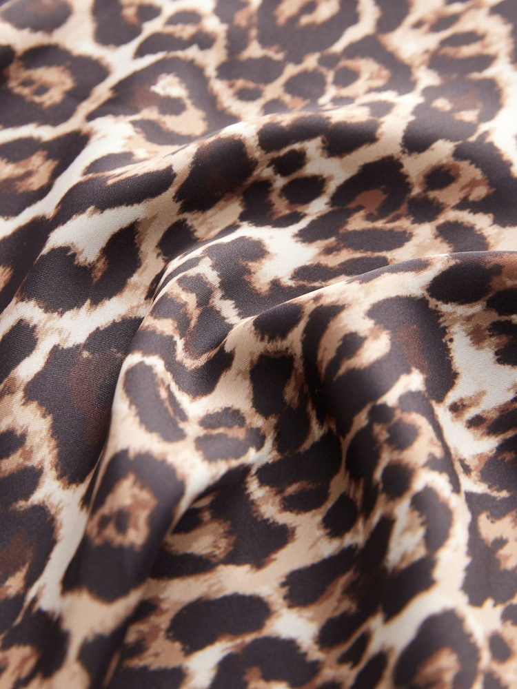 Animal Print Lace Trim Strappy Cami Top - Image 6 of 6