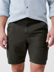 French Connection Green Ripstop 100% Cotton Cargo Shorts - Image 1 of 3