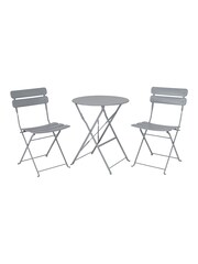 Premier Decorations Ltd Grey Nimes 2 Seater Garden Bistro Set - Image 2 of 2