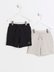 River Island Boys 100% Cotton Shorts 2 Pack - Bild 1 von 4