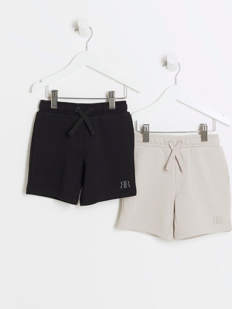 River Island Boys 100% Cotton Shorts 2 Pack - Bild 1 von 4