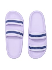 Victoria's Secret PINK Pastel Lilac Purple Double Strap Pillow Sliders - Image 2 of 2