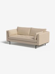 MADE.COM Cotton Weave Oatmeal Harlow 2 Seater Sofa - Image 1 of 7