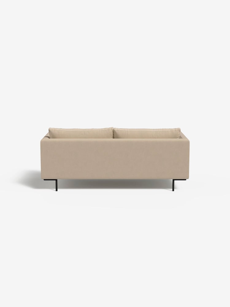 MADE.COM Cotton Weave Oatmeal Harlow 2 Seater Sofa - Image 2 of 7