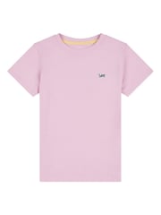 Lee Pink Girls Regular Fit 100% Cotton Badge T-Shirt - Image 7 of 9