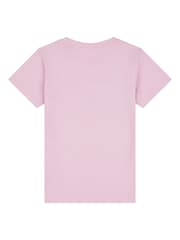 Lee Pink Girls Regular Fit 100% Cotton Badge T-Shirt - Image 8 of 9