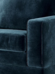 Jay-Be Luxe Velvet Airforce Blue Urban 2 Seater Sofa Bed - Image 4 of 6