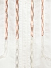 AllSaints White Linen Jade Shirt - Image 5 of 7