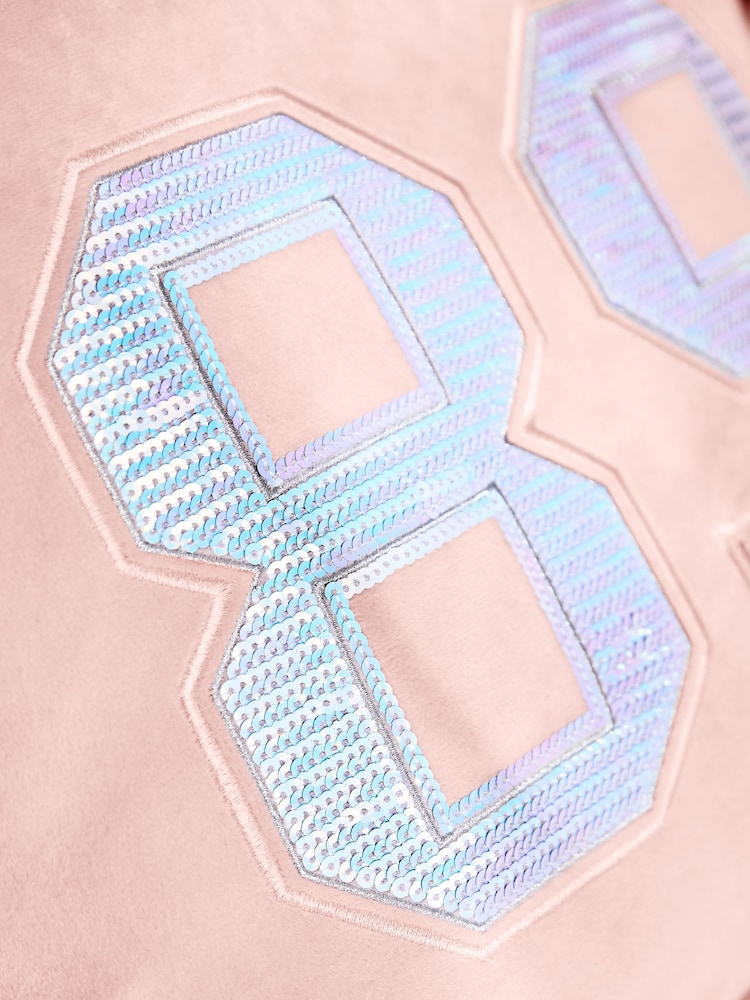 Pink 89 Sequin Cushion - Image 5 of 5