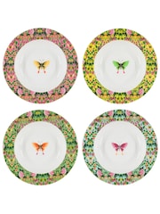 Designers Guild Ikebana Damask Pasta Bowls Set Of 4 - Image 6 of 6