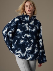 Blue Active Teddy Borg Fleece Jacket - Image 1 of 8