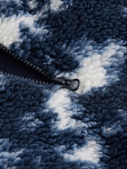 Blue Active Teddy Borg Fleece Jacket - Image 8 of 8