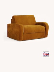 Jay-Be Luxe Velvet Saffron Yellow Deco Snuggle Sofa Bed - Image 2 of 6