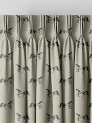Sophie Allport Grey Horse Made to Measure Curtains - Image 3 of 8