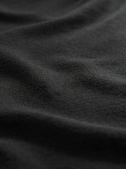 Black Long Sleeve Asymmetric Gathered Top - Image 5 of 5