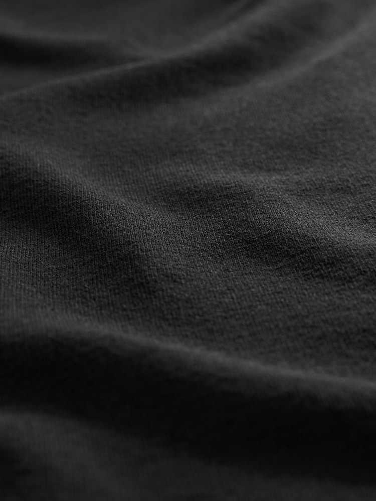 Black Long Sleeve Asymmetric Gathered Top - Image 5 of 5