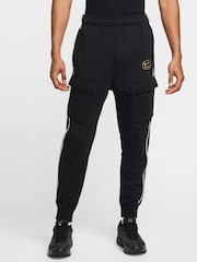 Nike Black Air Fleece Cargo Joggers - Image 1 of 7