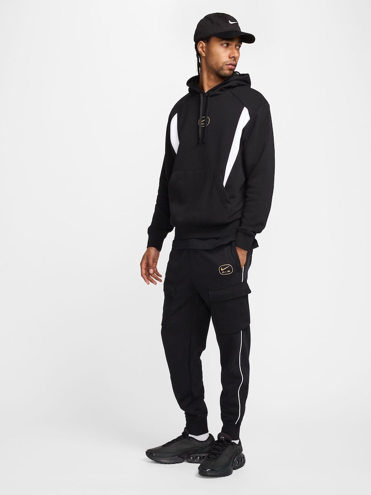 Zwart - Nike Air fleece cargo joggingbroeken - Image 3 of 7