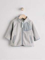 Grey Baby Micro Fleece Jacket (0mths-2yrs) - Image 1 of 6