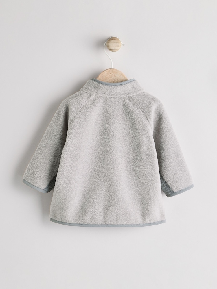 siva - dojenček Micro Fleece jakna; suknjič (0mths-2yrs) - Slika 2 iz 6 siva - dojenček Micro Fleece jakna; suknjič (0mths-2yrs) - Slika 2 iz 6