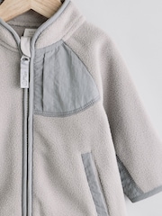 Grey Baby Micro Fleece Jacket (0mths-2yrs) - Image 3 of 6