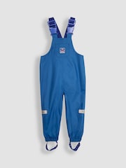 Azul cobalto - JoJo Maman Bébé Pack-Away Dungarees impermeables - Imagen 1 de 3