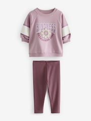 Blue/ Purple/ White Sleepy Bear Leggings Pyjamas 3 Pack (9mths-8yrs) - Image 6 of 9