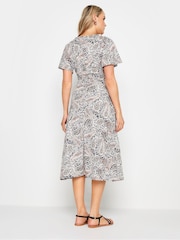Long Tall Sally LTS Tall Light Brown Paisley Print Midi Dress - Bild 3 von 5