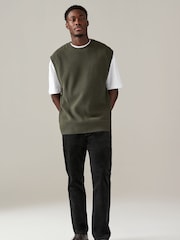 Black Slim Fit Corduroy Chino Trousers - Image 2 of 9
