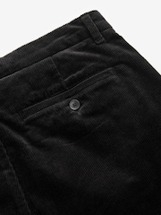 Black Slim Fit Corduroy Chino Trousers - Image 8 of 9