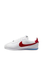 Nike White/Blue/Red Youth Cortez Trainers - Image 2 of 6