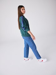 Nike White/Blue/Red Youth Cortez Trainers - Image 5 of 6