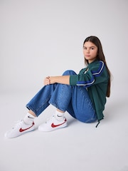 Nike White/Blue/Red Youth Cortez Trainers - Image 6 of 6