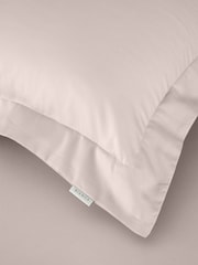 Bianca Set of 2 Blush Pink 400 Thread Count 100% Cotton Sateen Oxford Pillowcases - Image 3 of 4