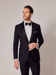 Hawes & Curtis Slim Shawl Dinner črna jakna; ozek šal večerja suknjič - Slika 1 iz 6